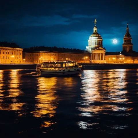 Афиша: Ночной Петербург + Теплоходная прогулка в Санкт-Петербурге 5 августа 2026