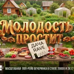 Афиша: Дача Рейв by Молодость простит в Москве 1 августа 2026