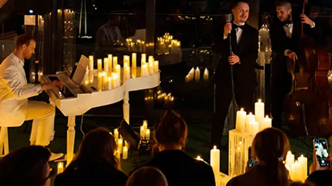 Афиша: МАГИЯ СВЕЧЕЙ. «FRANK SINATRA. Джаз на крыше» в Санкт-Петербурге 3 июня 2026